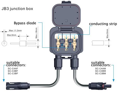 solar junction box components|photovoltaic junction box.